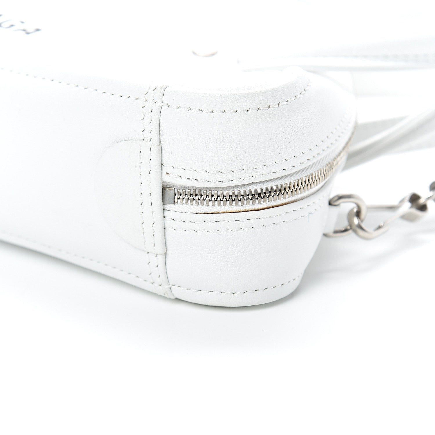 Balenciaga Calfskin XS Triangle Duffle White 9 of 11