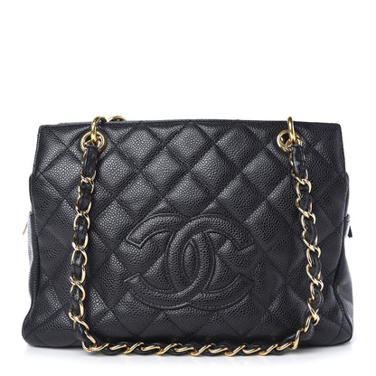 Chanel Caviar Quilted Petit Timeless Tote PTT Black 1 of 10
