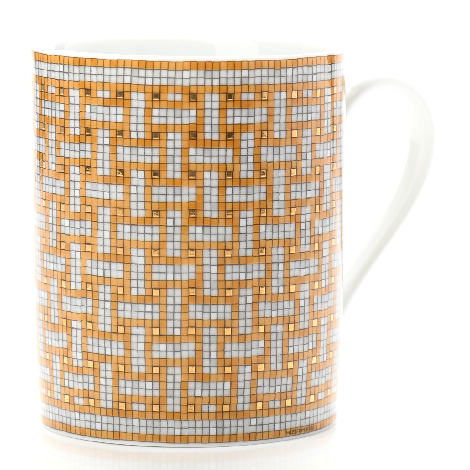 Hermes Porcelain Mosaique au 24 Mug Gold 3 of 6