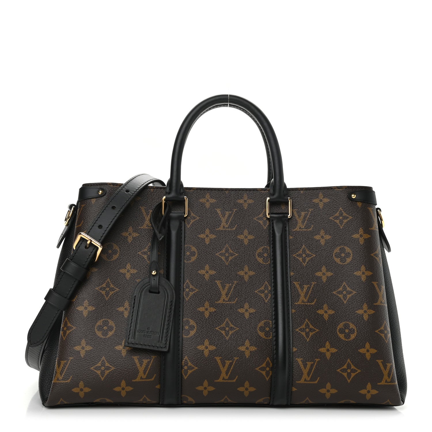 Louis Vuitton Monogram Soufflot MM Black 1 of 10