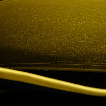 Balenciaga Agneau Classic Hardware Continental Zip Around Wallet Jaune Poussin 6 of 7