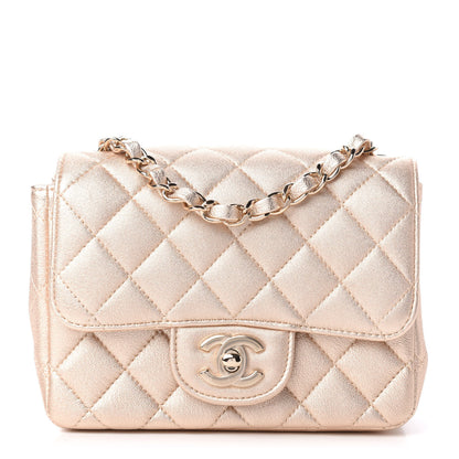 Chanel Metallic Lambskin Quilted Mini Square Flap Gold 1 of 10