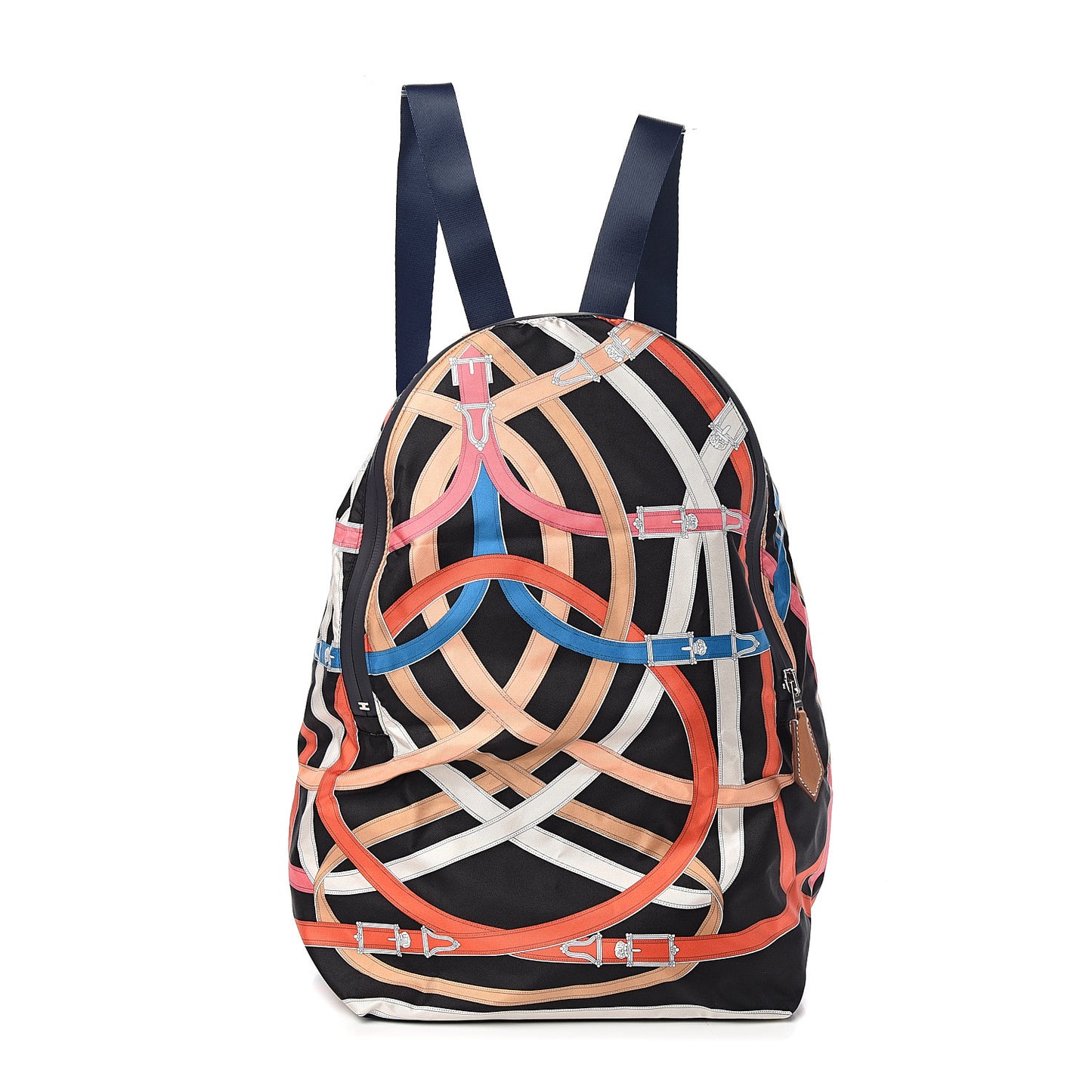 Silk Barenia Cavalcadour Airsilk Backpack Black Bleu Marine Fauve