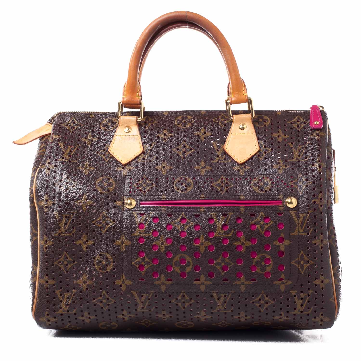 Louis Vuitton Monogram Perforated Speedy 30 Fuchsia 1 of 8