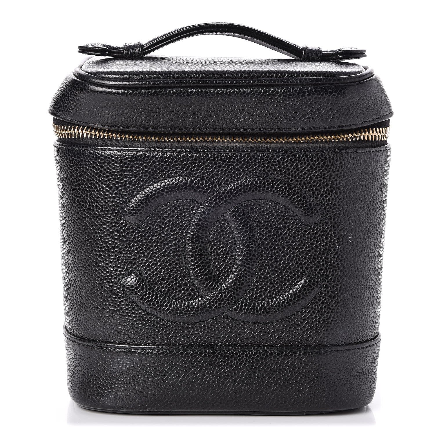 Chanel Caviar Vanity Cosmetic Case Black 9 of 15