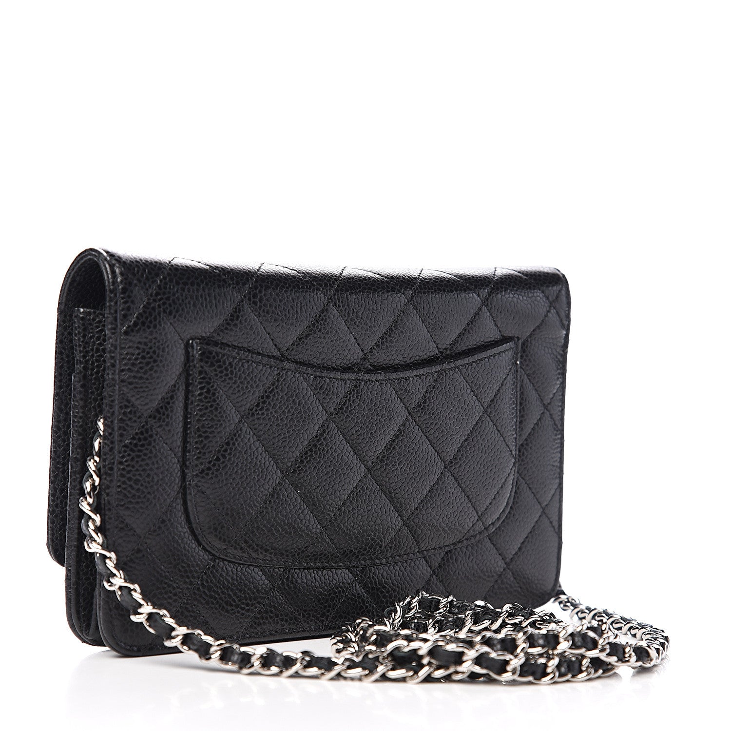 Chanel Caviar Quilted Wallet On Chain WOC Black 2 of 11