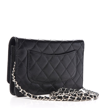 Chanel Caviar Quilted Wallet On Chain WOC Black 2 of 11