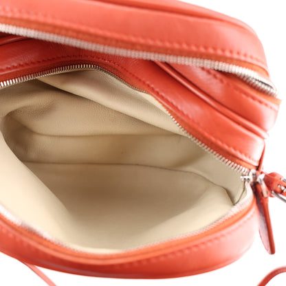 The Row ROW Grained Calfskin Mini Twin Crossbody Bag Brick 5 of 9