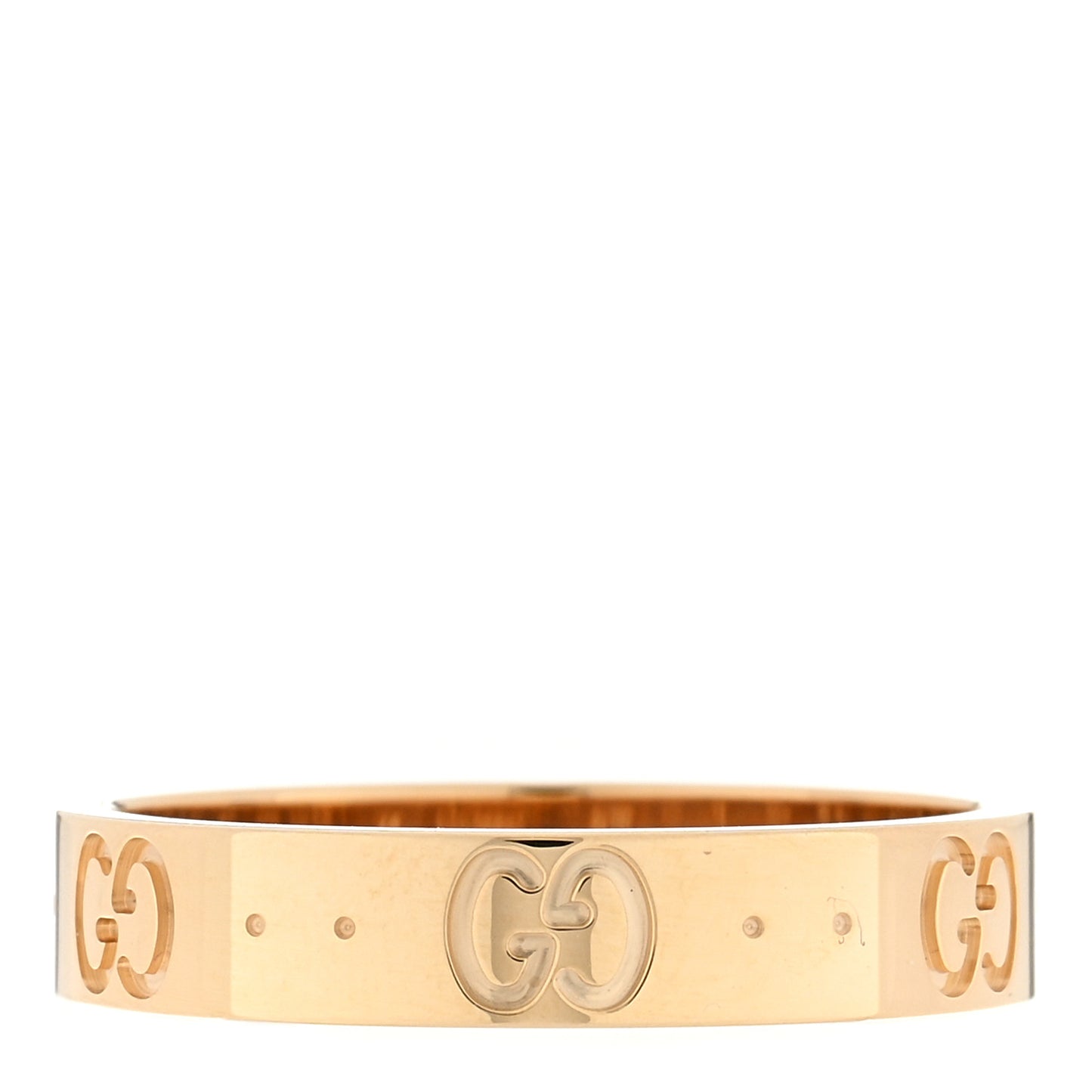 18K Yellow Gold 4mm Icon Thin Band Ring 56 7.5