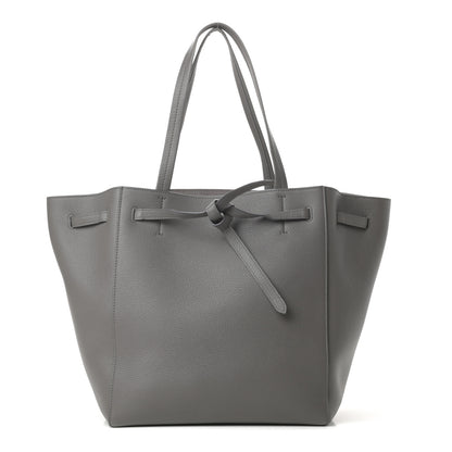 Celine Soft Grained Calfskin Small Belt Cabas Phantom Grey 1 of 11