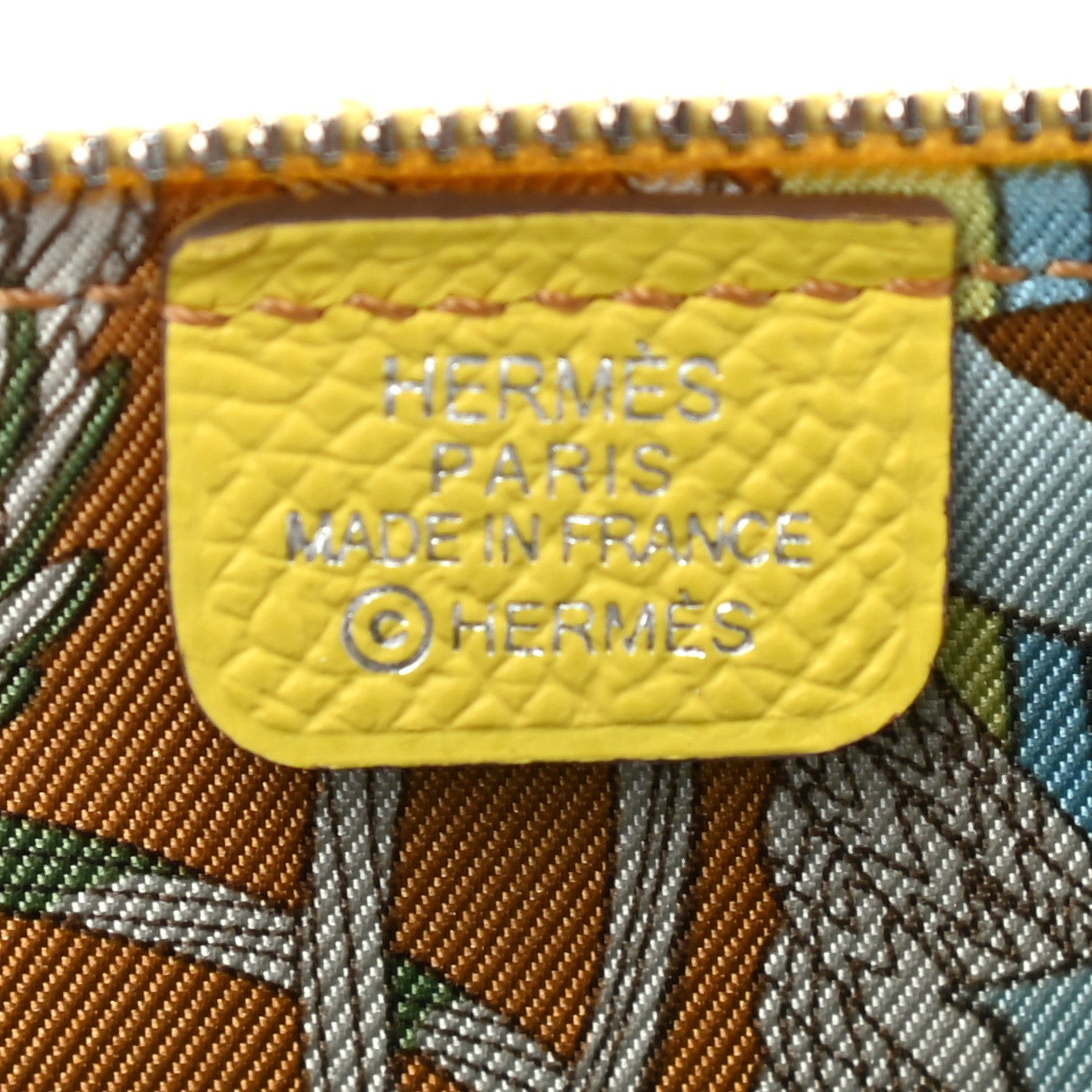 Hermes Epsom Silk'In Compact Wallet Lime 6 of 7