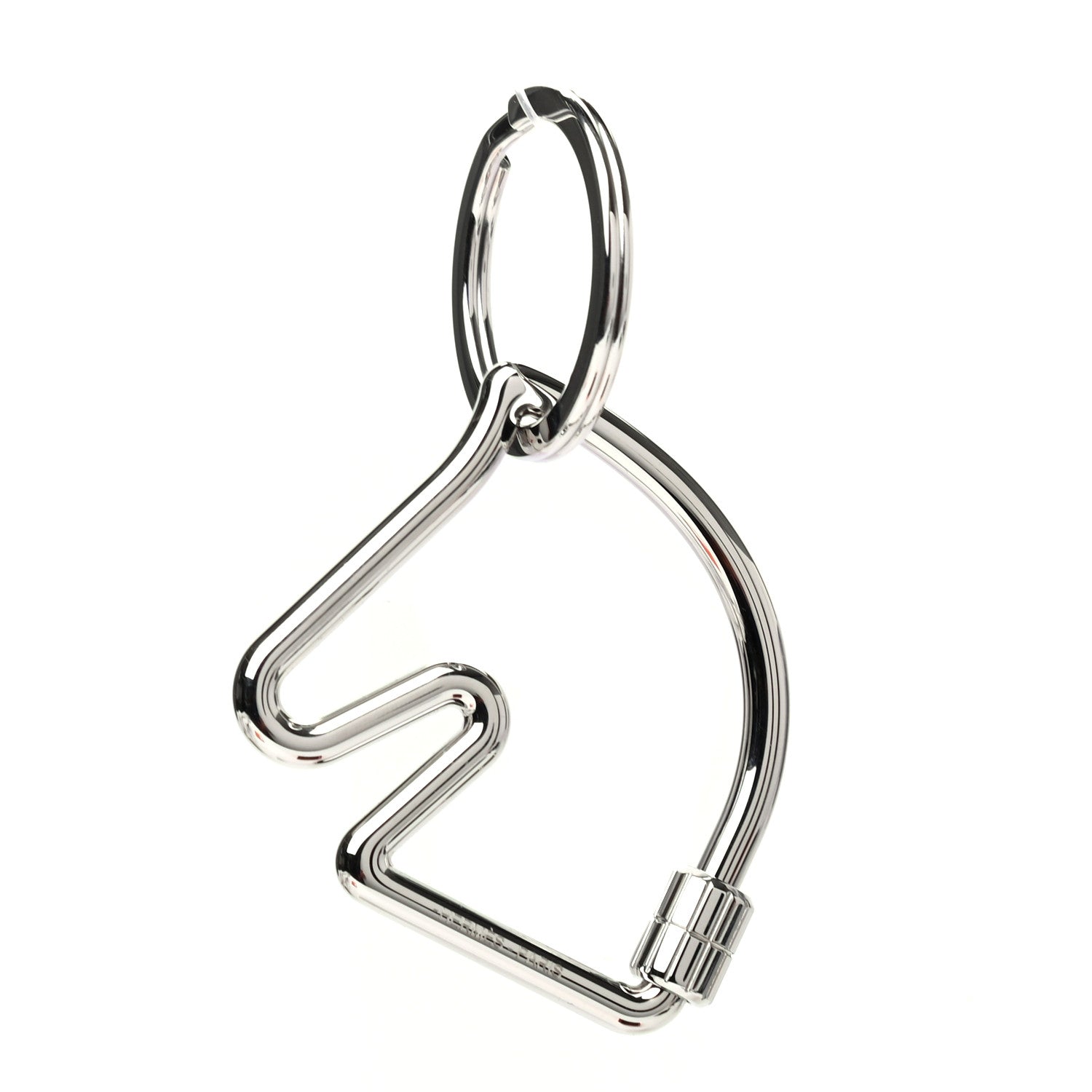 Hermes Palladium Cheval Key Ring 1 of 6