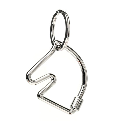 Hermes Palladium Cheval Key Ring 1 of 6