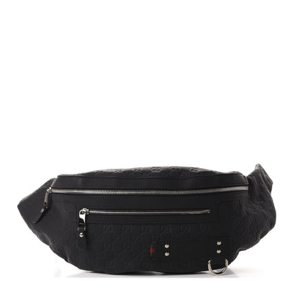 Gucci Guccissima Web Belt Bag Black 1 of 11