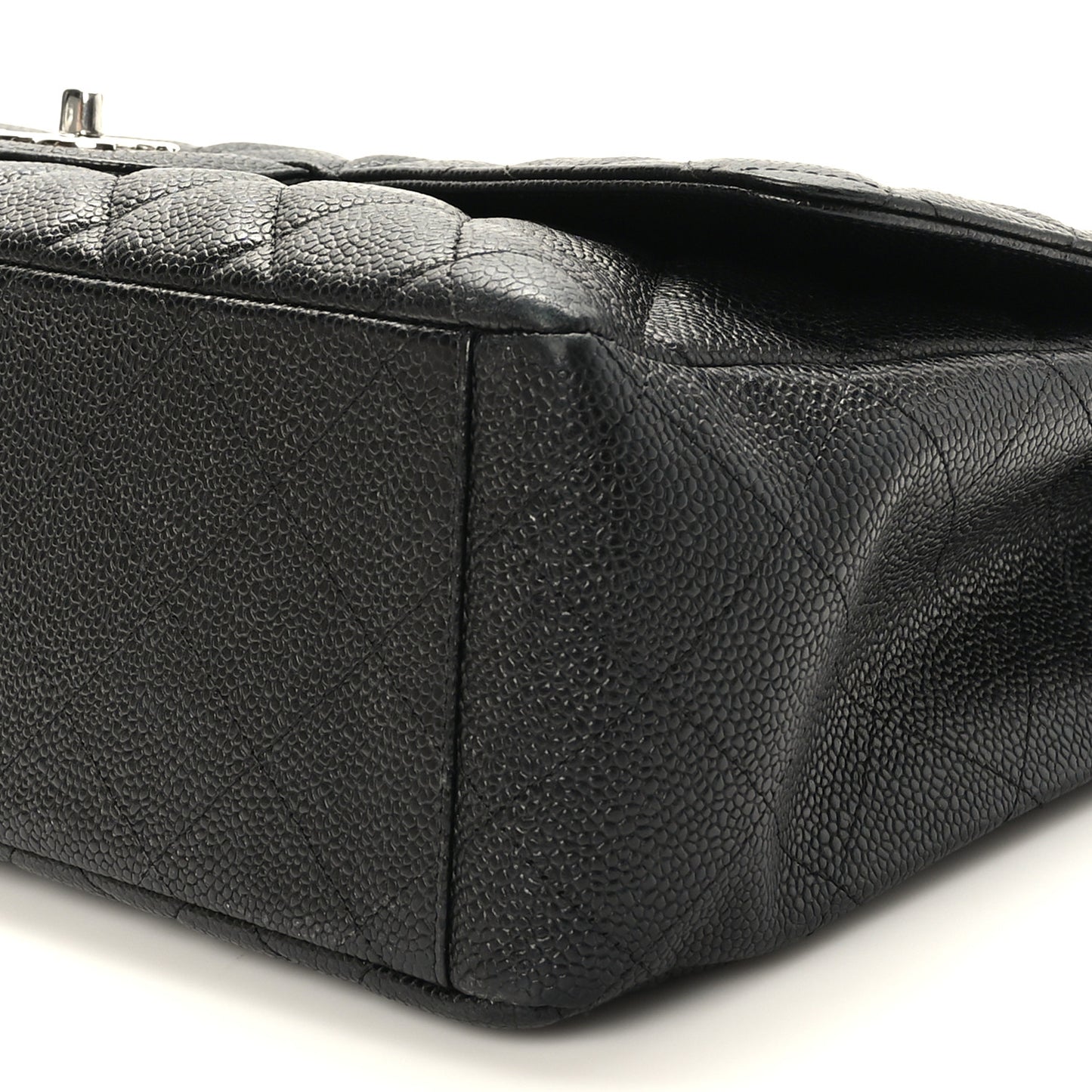 Caviar Quilted Maxi Single Flap Black