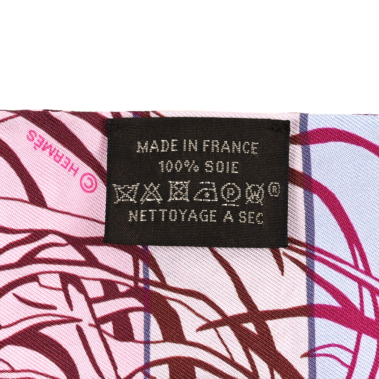 Hermes Silk Jungle Love Rainbow Twilly Fuchsia Bleu Ciel 3 of 3