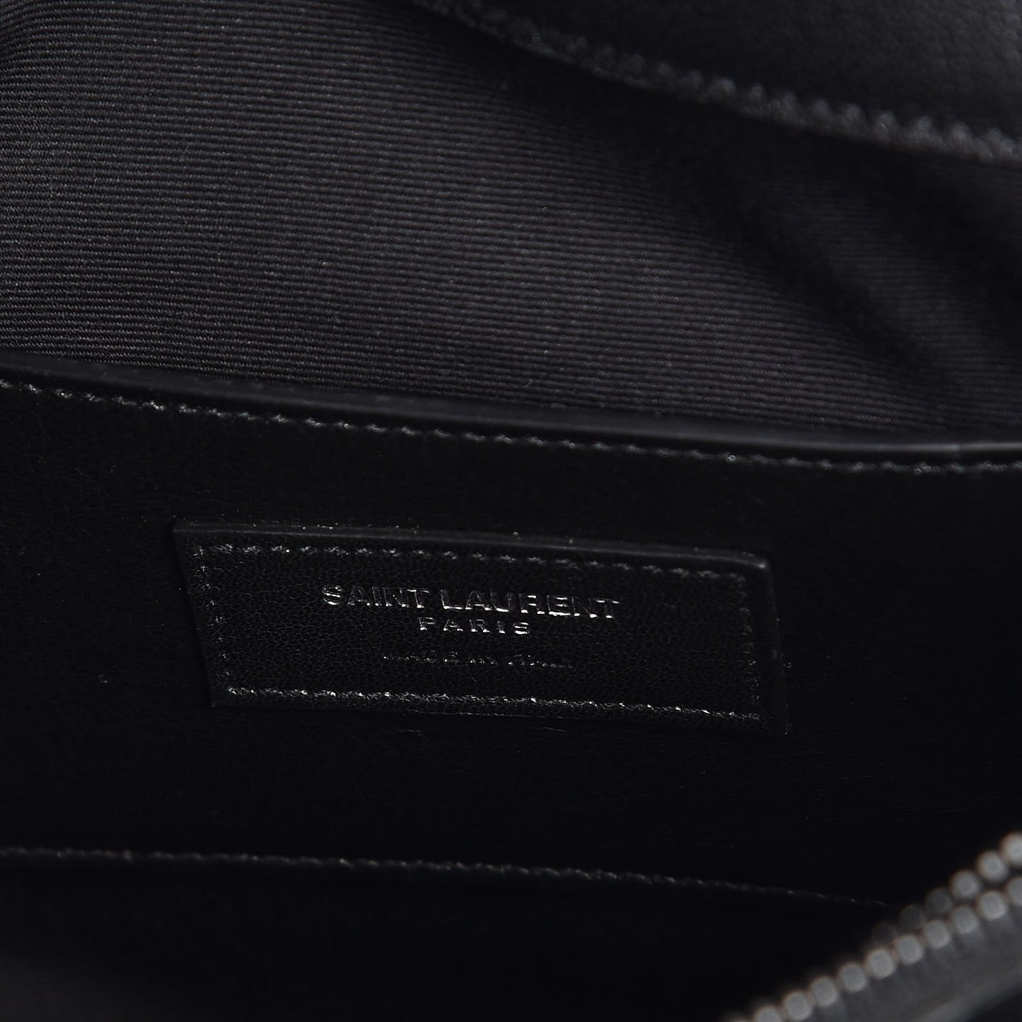 Sheepskin Matelasse Chevron Monogram Monochrome Large College Satchel Black