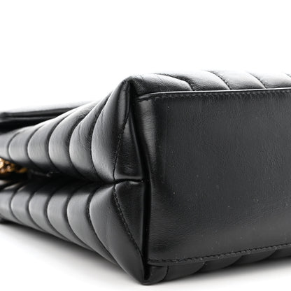 Saint Laurent Calfskin Y Quilted Monogram Medium Loulou Chain Satchel Black 9 of 12