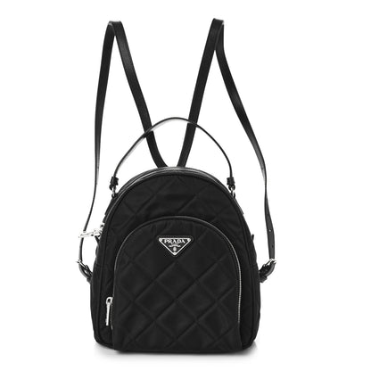 Prada Nylon Tessuto Impuntu Quilted Backpack Black 1 of 8