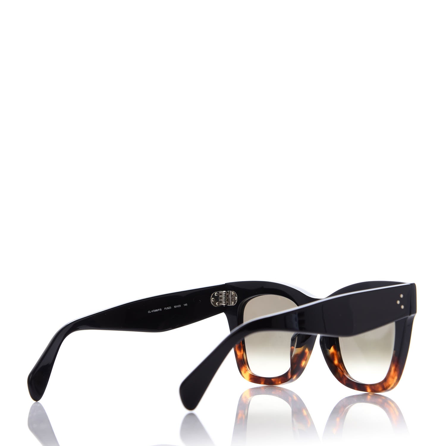 Celine Catherine Sunglasses CL 41098/F/S Black Havana 4 of 7