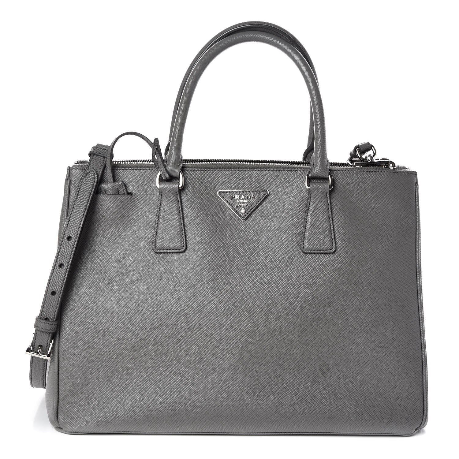 Prada Saffiano Medium Galleria Double Zip Tote Marmo 1 of 10