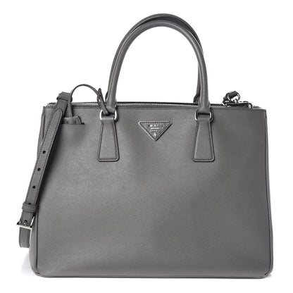 Prada Saffiano Medium Galleria Double Zip Tote Marmo 1 of 10