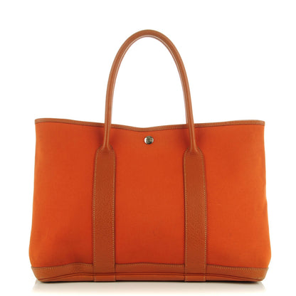 Hermes Toile Buffle Garden Party 36 Potiron 1 of 9