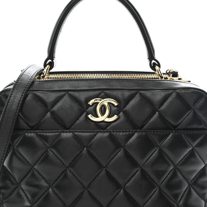 Chanel Lambskin Quilted Medium Trendy CC Bowling Bag Black 8 of 10