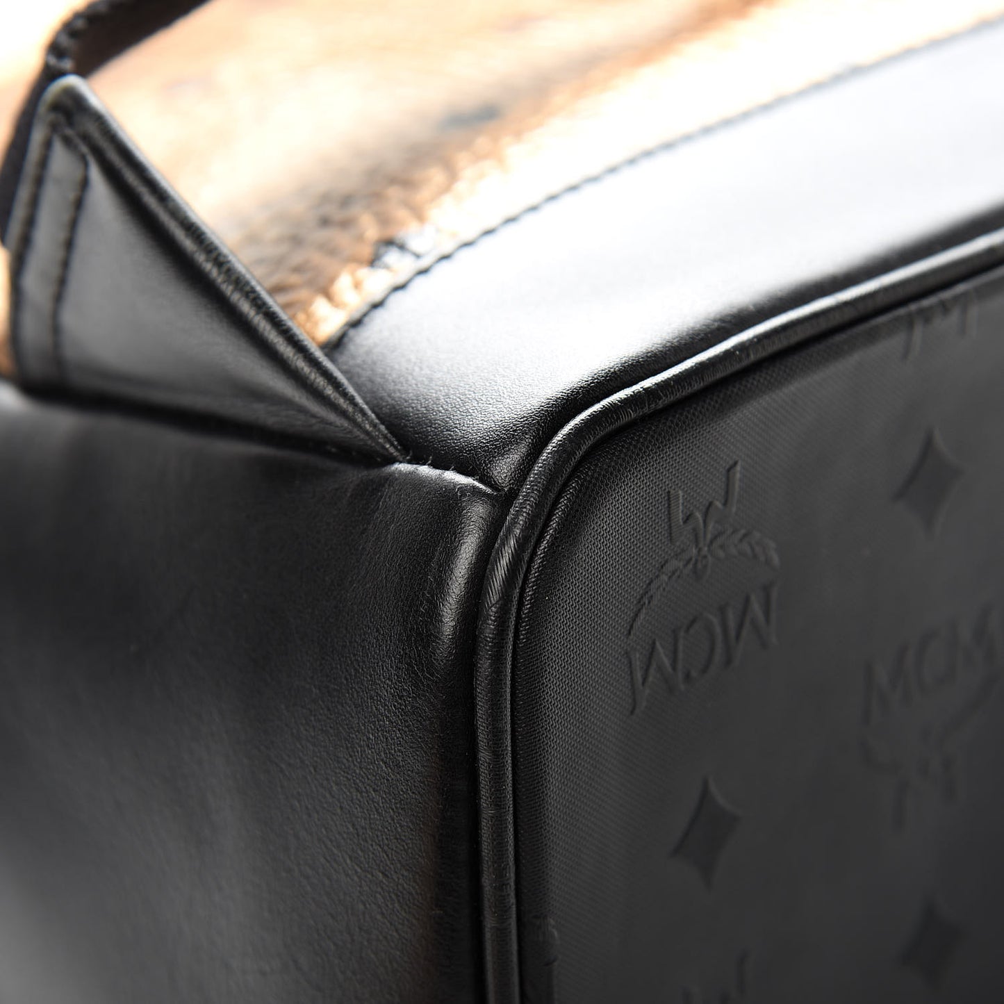 Metallic Visetos Medium Duke Backpack Gold