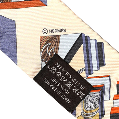 Hermes Silk Springs Springs Bague Twilly Ciel Creme Caramel 4 of 5