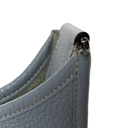 Hermes Taurillon Clemence Evelyne III PM Bleu Lin 13 of 13