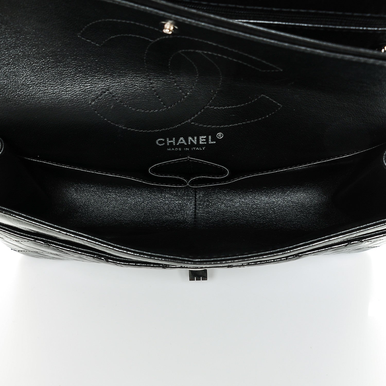 Chanel Glazed Calfskin Quilted 2.55 Reissue 226 Flap So Black 5 of 7