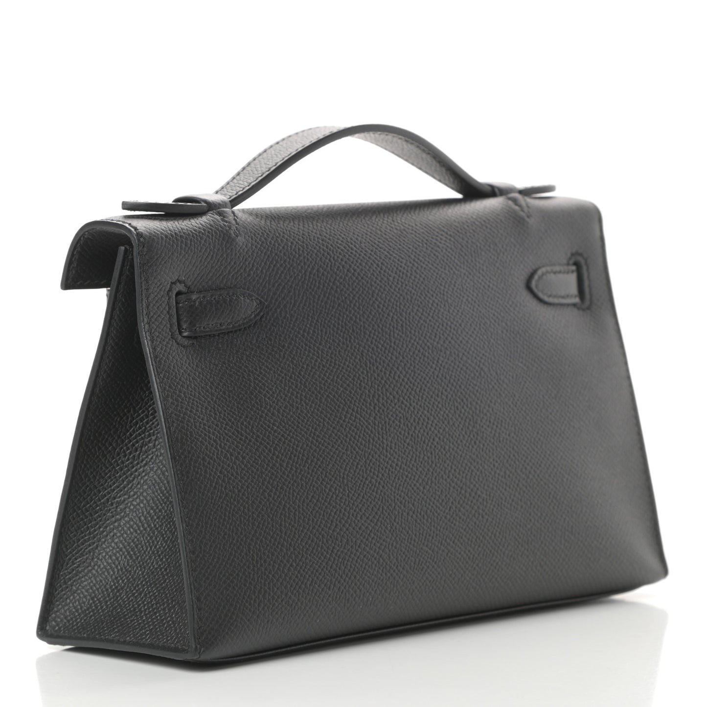 Epsom Kelly Pochette Clutch Black