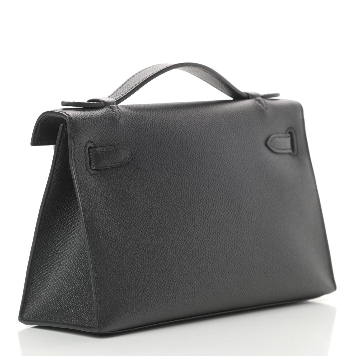 Hermes Epsom Kelly Pochette Clutch Black 3 of 10