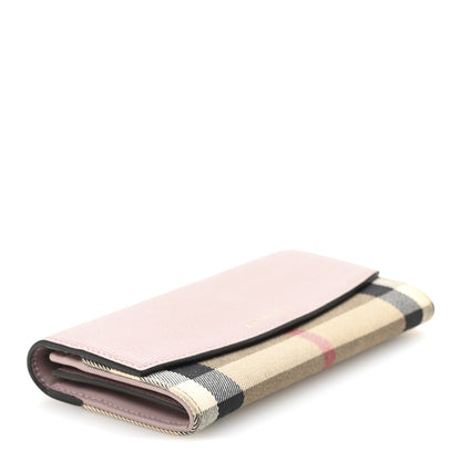 Burberry Calfskin House Check Porter Continental Wallet Pale Orchid 4 of 11