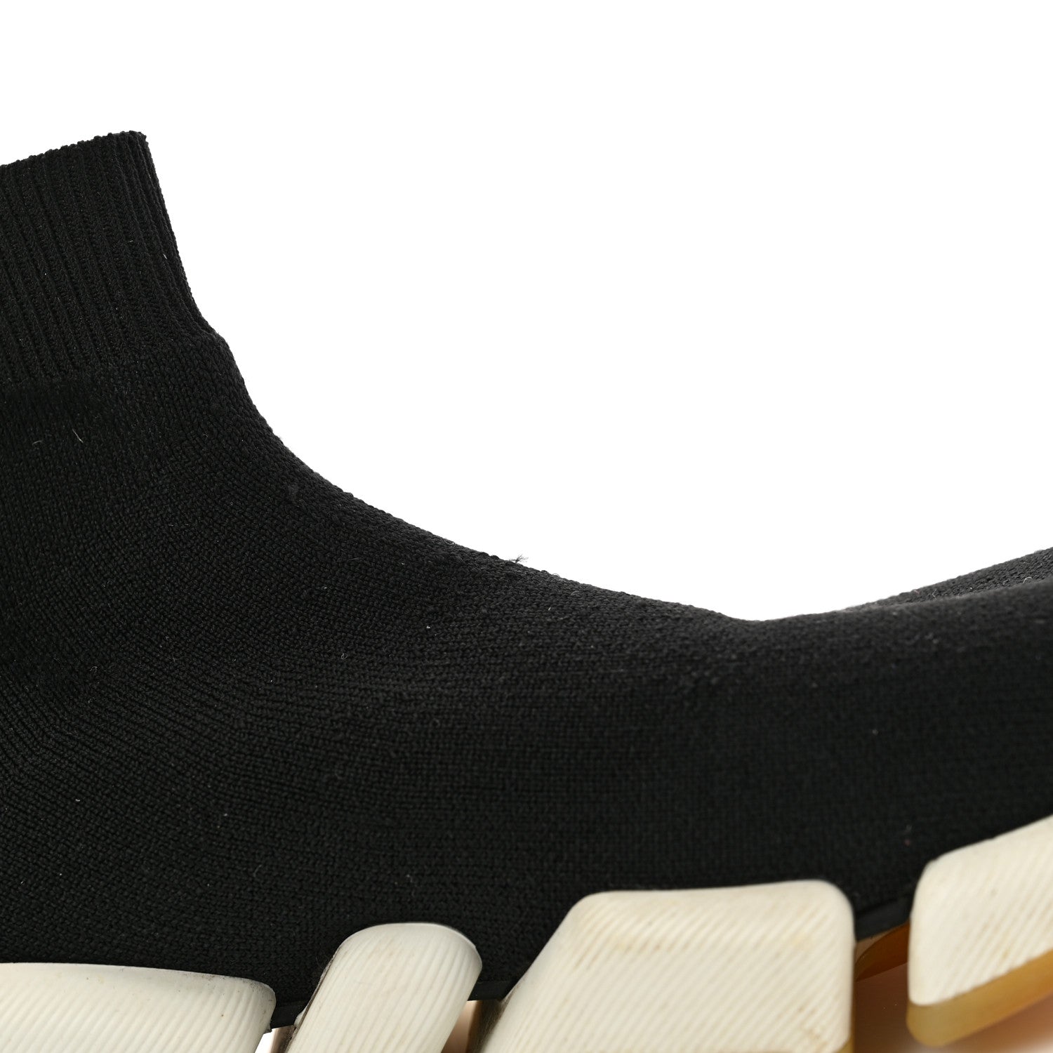 Balenciaga Technical 3D Recycled Knit Bi-Color Womens Speed 2.0 Transparent Sole Sneakers 38 Black White 10 of 11