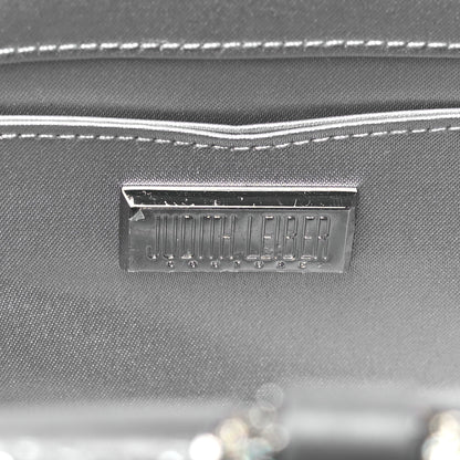 Judith Leiber Swarovski Crystal Satin Gemma Clutch Silver 6 of 8