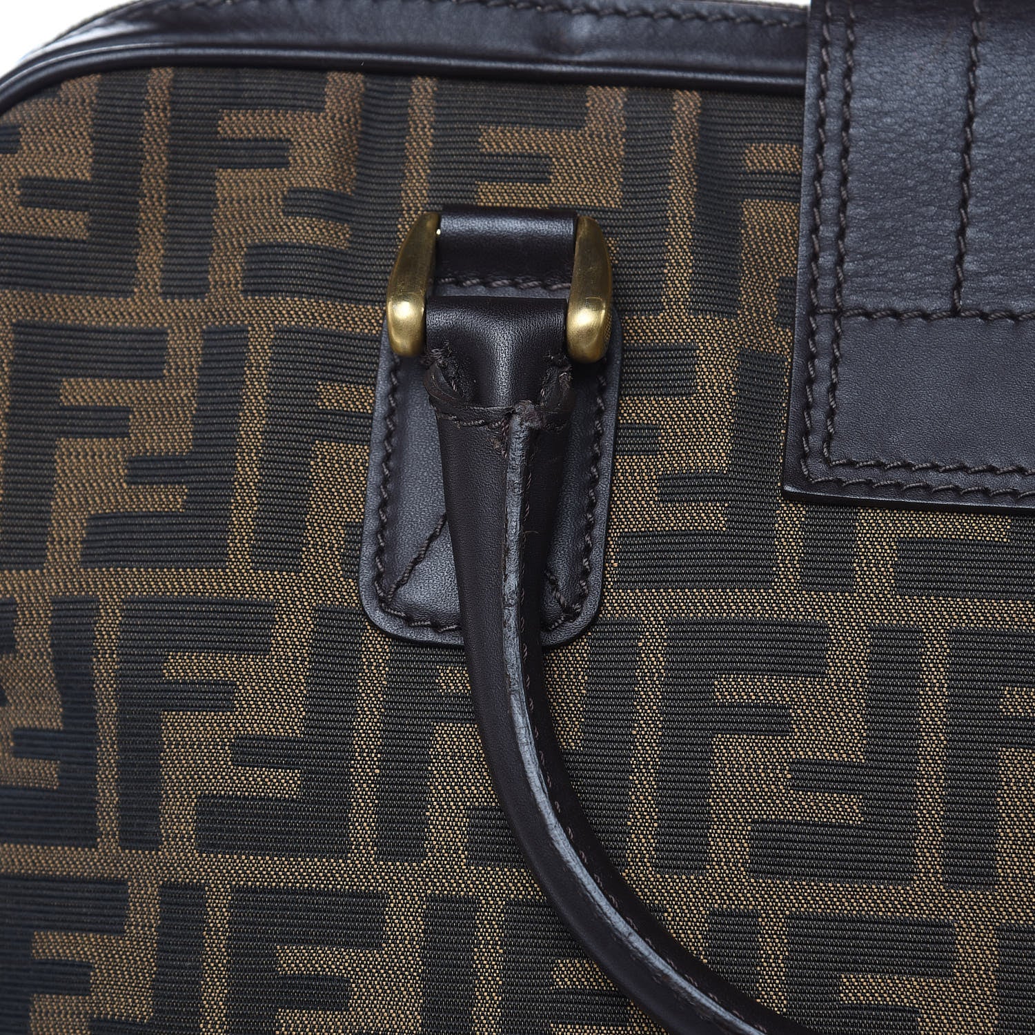 Fendi Zucca Satchel Tobacco 14 of 22