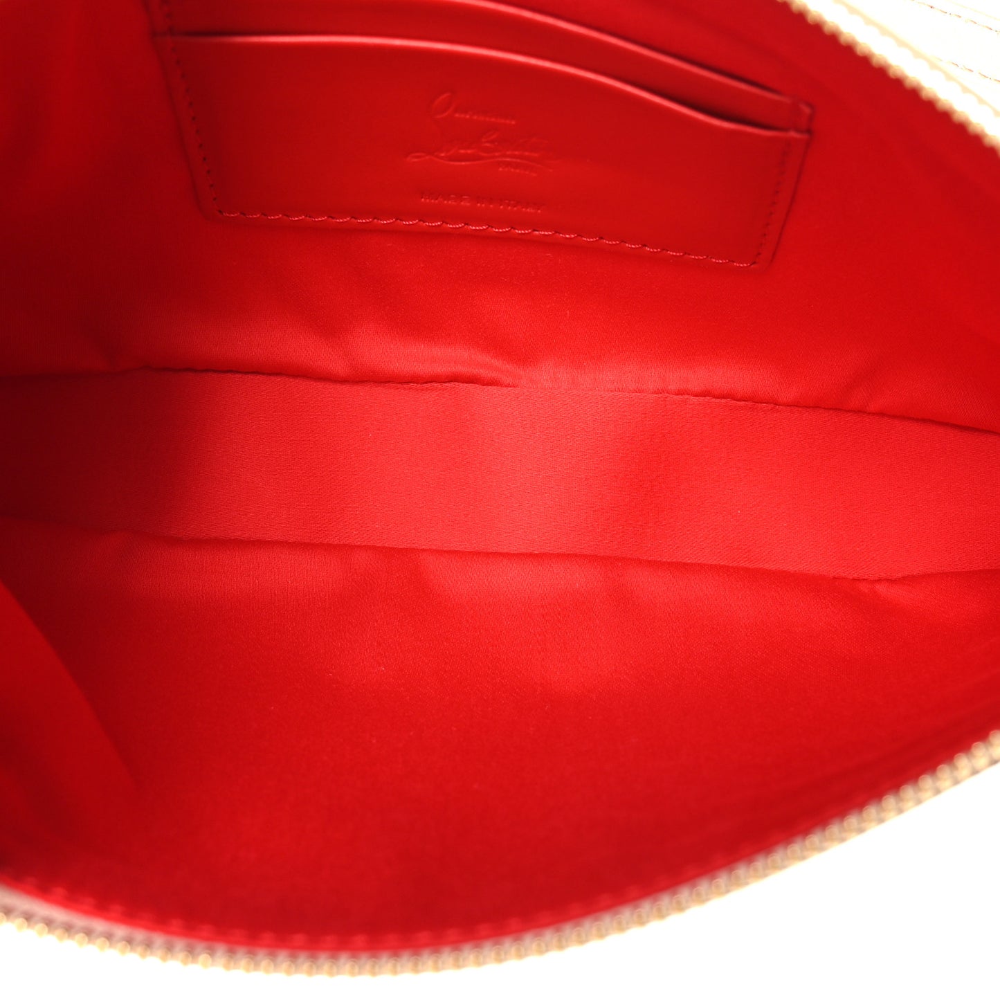 Metallic Nappa Loubila Shoulder Bag Leche
