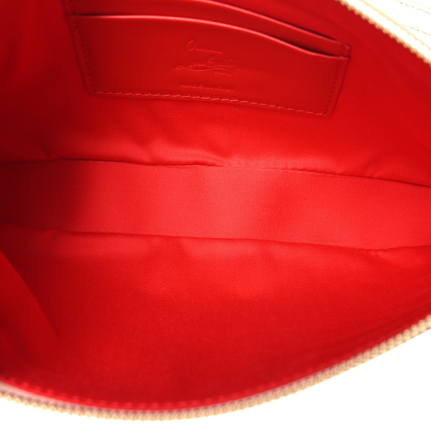 Christian Louboutin Metallic Nappa Loubila Shoulder Bag Leche 5 of 8