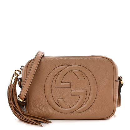 Gucci Pebbled Calfskin Small Soho Disco Bag Camelia 1 of 13
