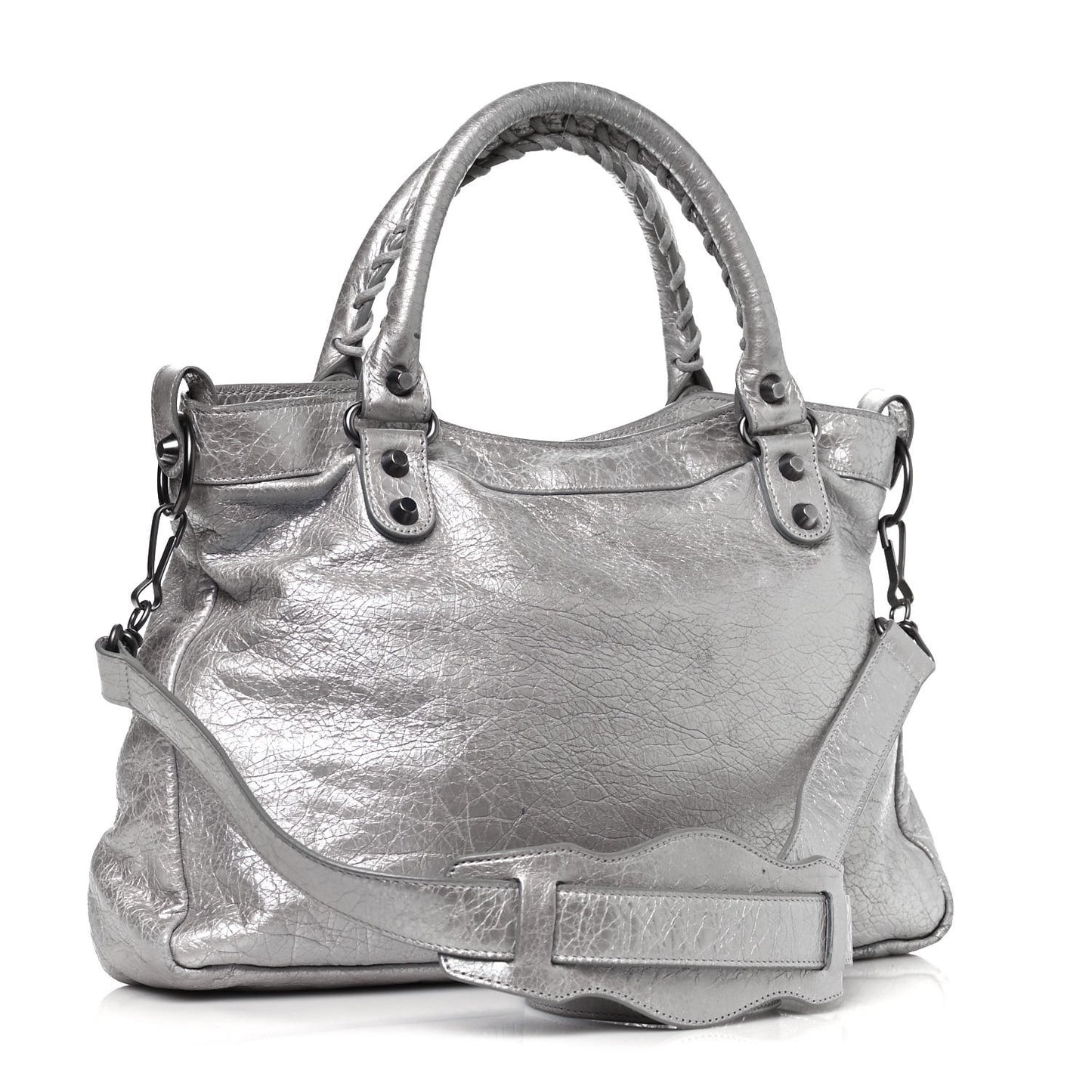 Metallic Agneau Classic Hardware Town Argent