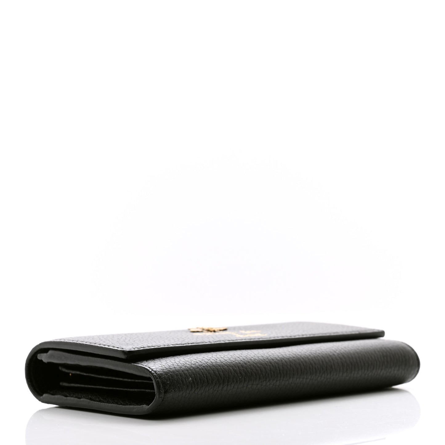 Calfskin Animalier Continental Wallet Black