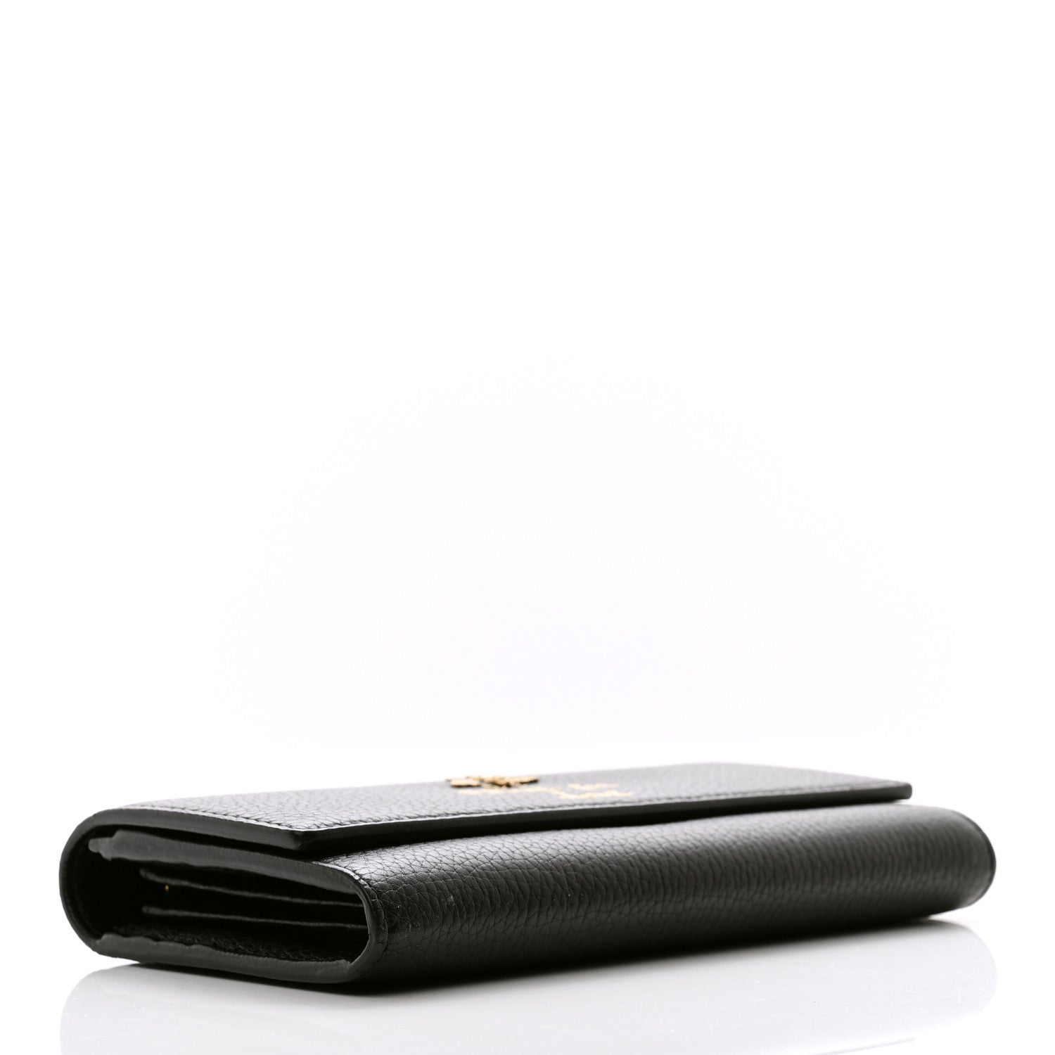 Gucci Calfskin Animalier Continental Wallet Black 4 of 9