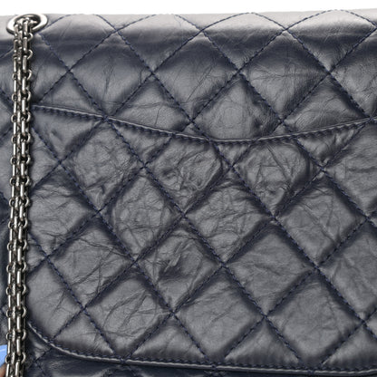 Chanel Aged Calfskin Quilted 2.55 Reissue 227 Flap Navy Blue 14 of 16