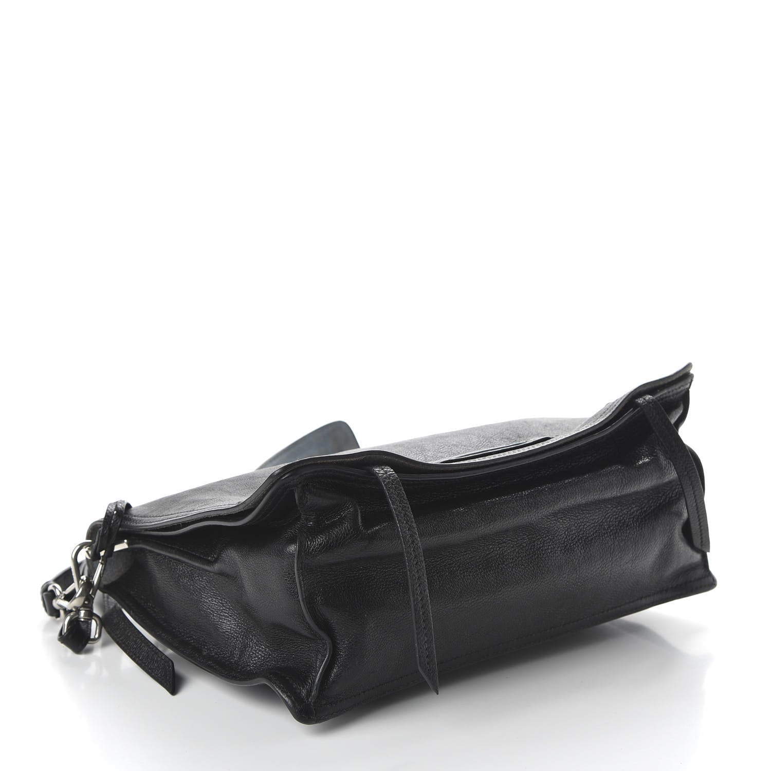 Prada Glace Calf Etiquette Flap Black Astrale 4 of 10