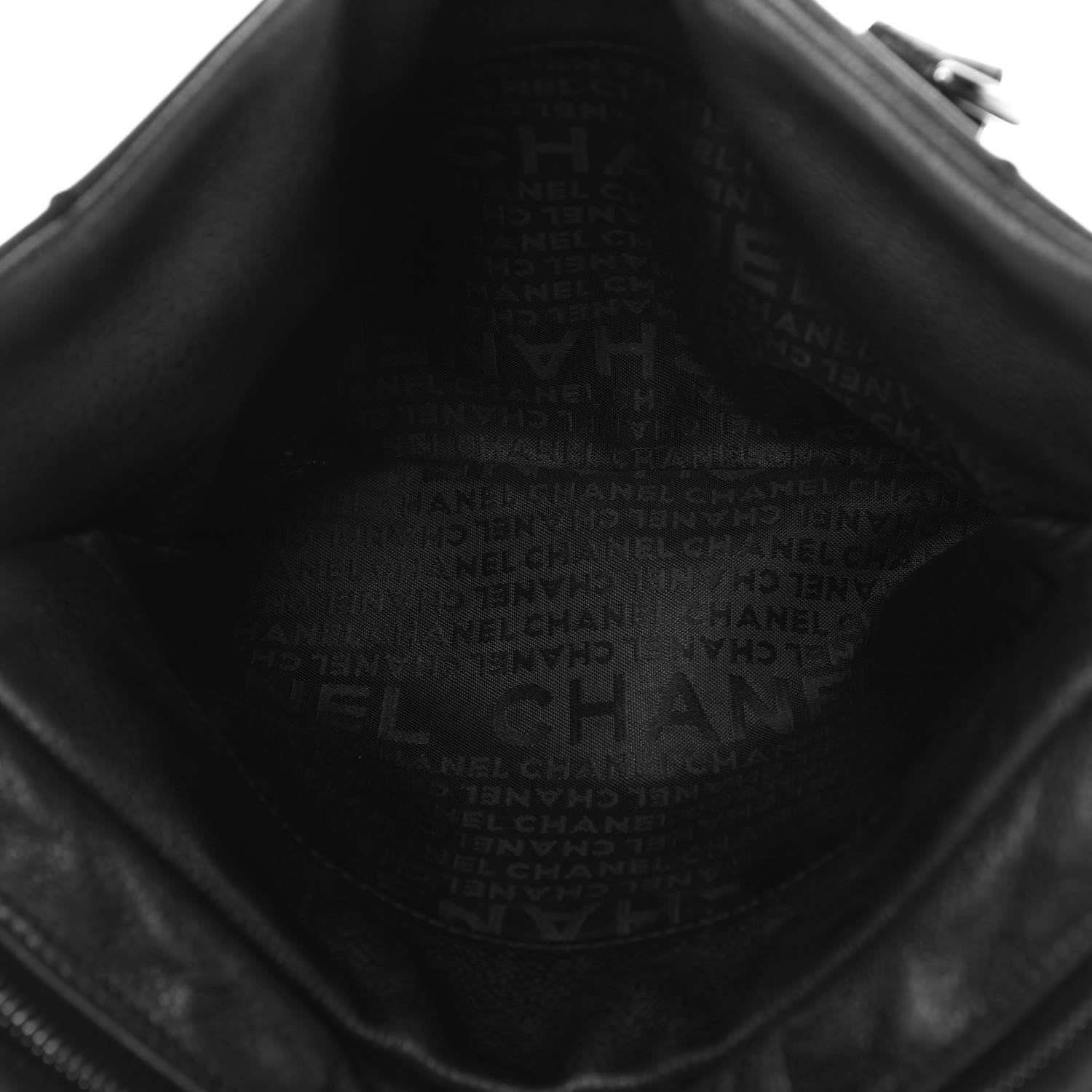 Chanel Caviar Square Stitched Bowler Black 5 of 20