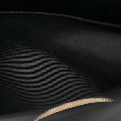 Saint Laurent Grain De Poudre Matelasse Chevron Monogram Shopping Bag Black 13 of 18