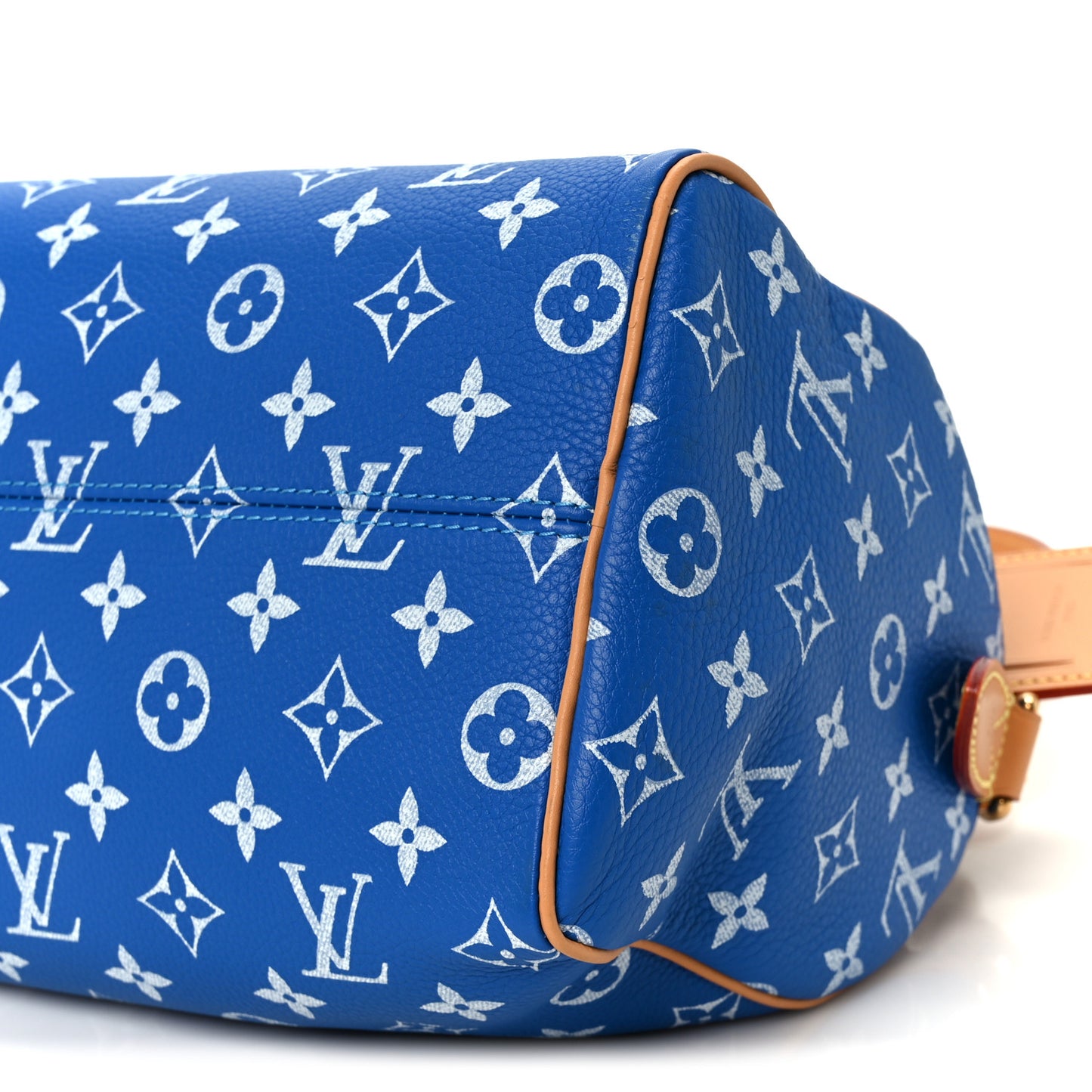 Calfskin Monogram Speedy P9 Bandouliere 25 Blue