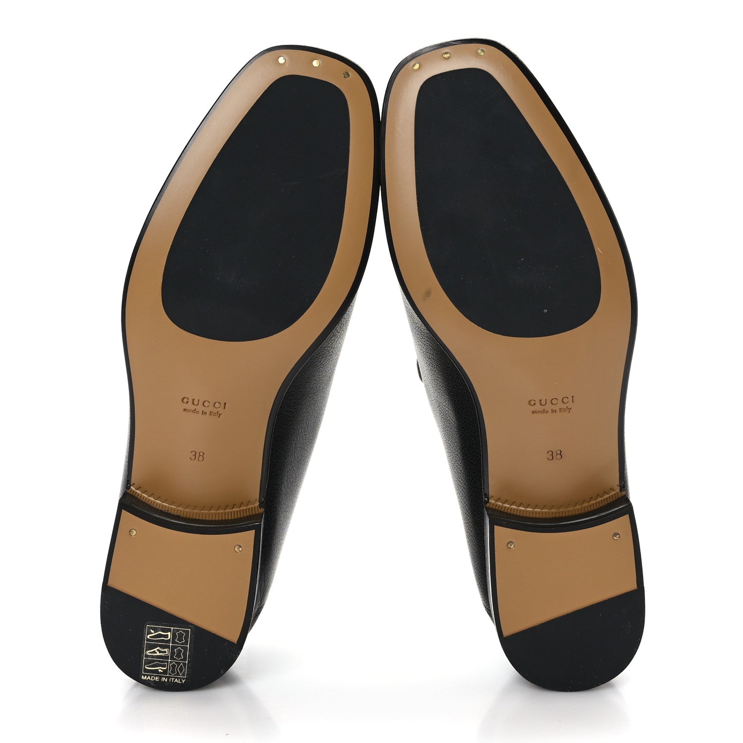 Goatskin Womens Horsebit Mid-Heel Loafers 38 Black